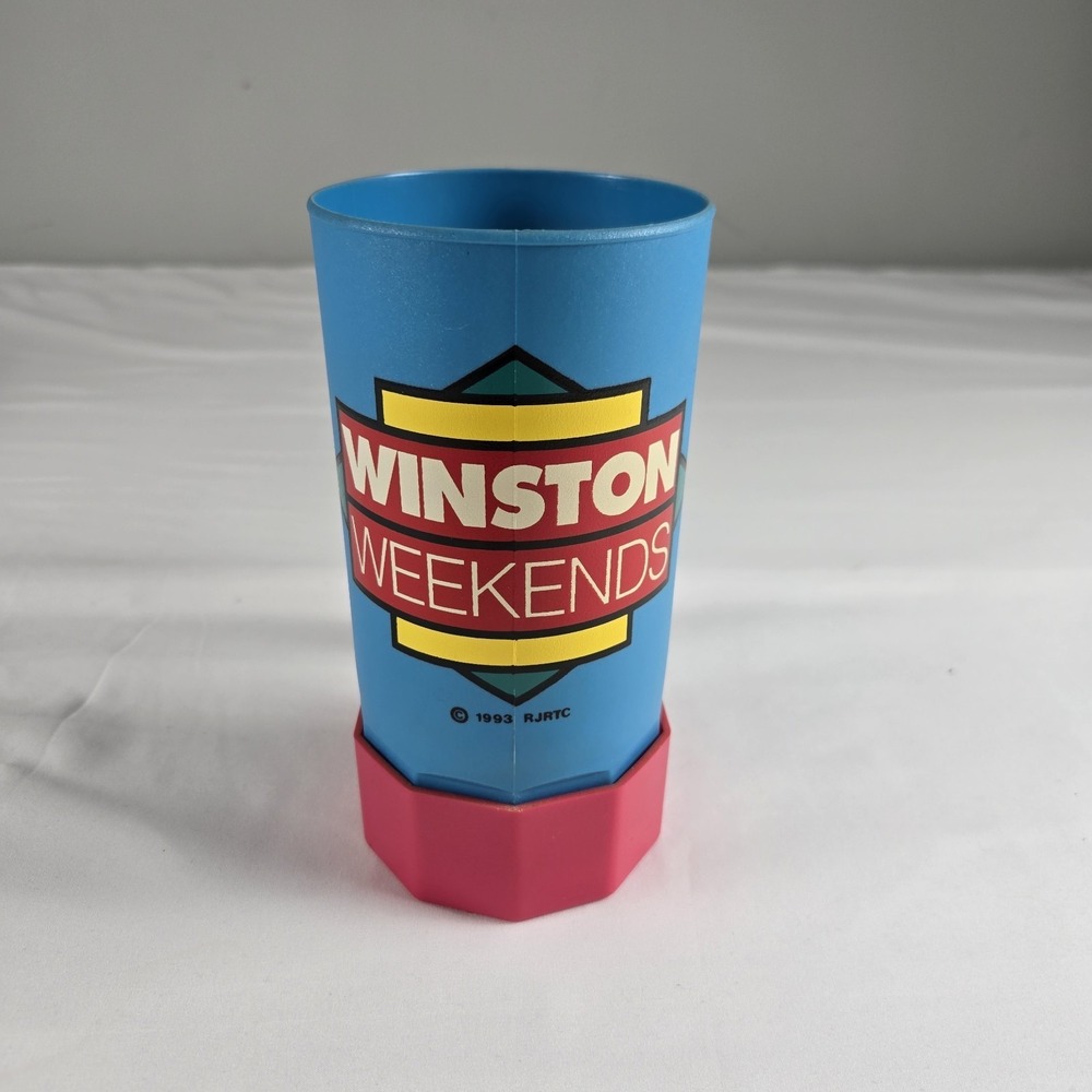 Vintage 1993 Winston Weekends NASCAR Microphone Mug Sip‎ & Sing Racing Cup